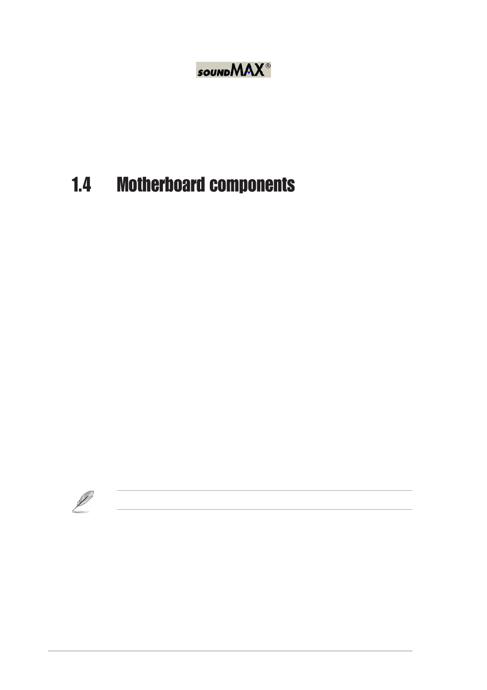 4 motherboard components | Asus P4P800-MX User Manual | Page 14 / 72