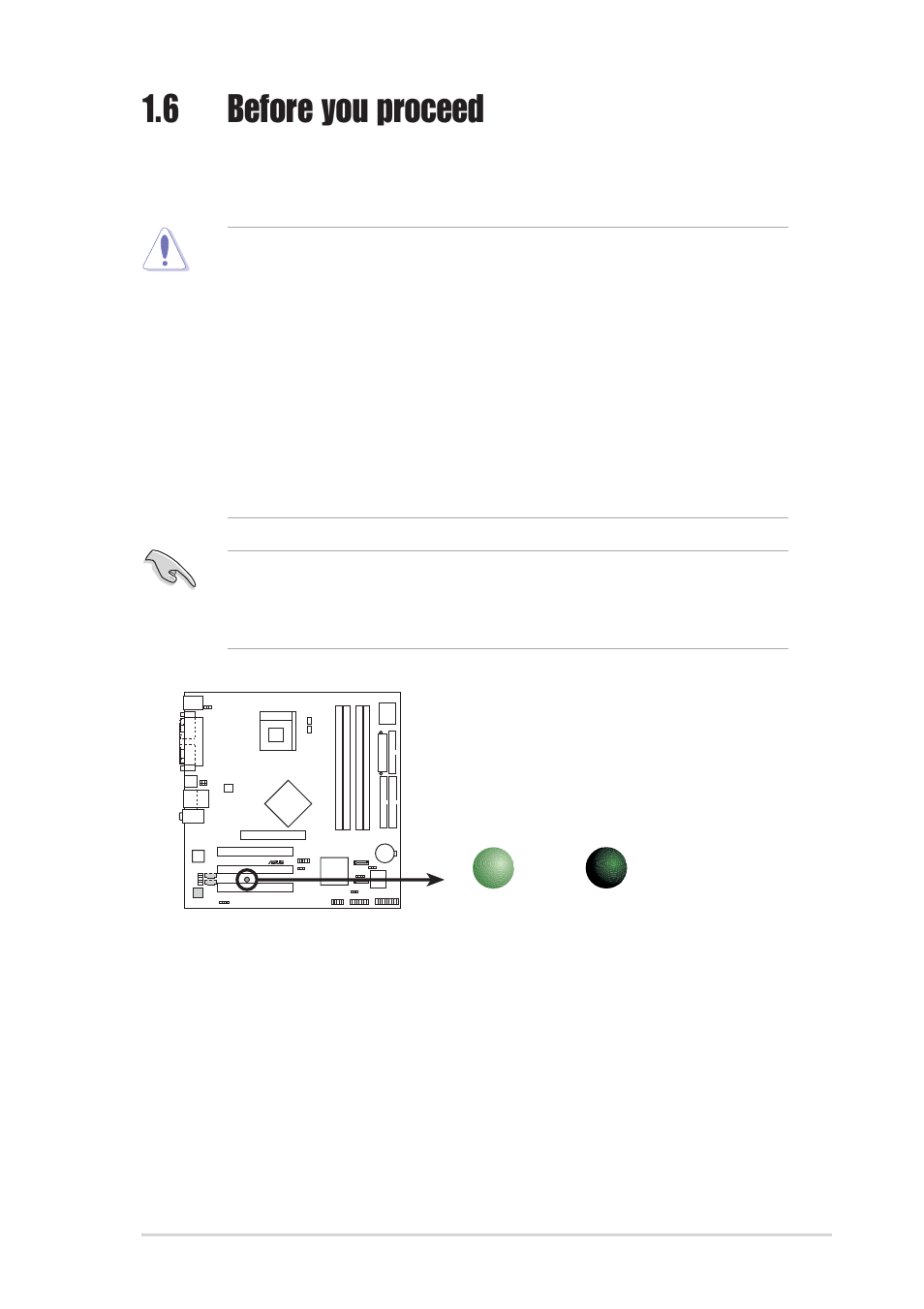 6 before you proceed | Asus P4P800-MX User Manual | Page 19 / 72