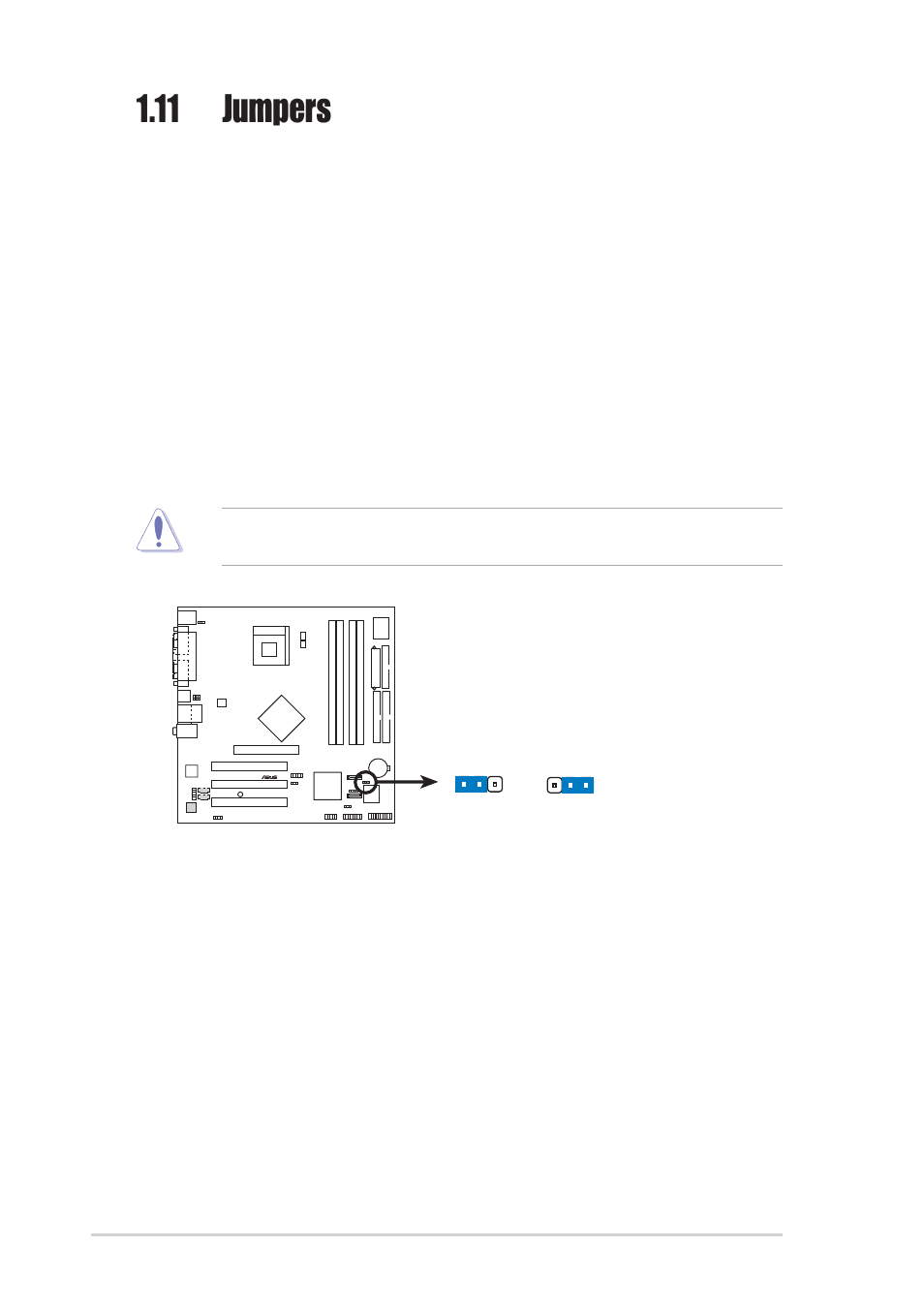 11 jumpers | Asus P4P800-MX User Manual | Page 28 / 72