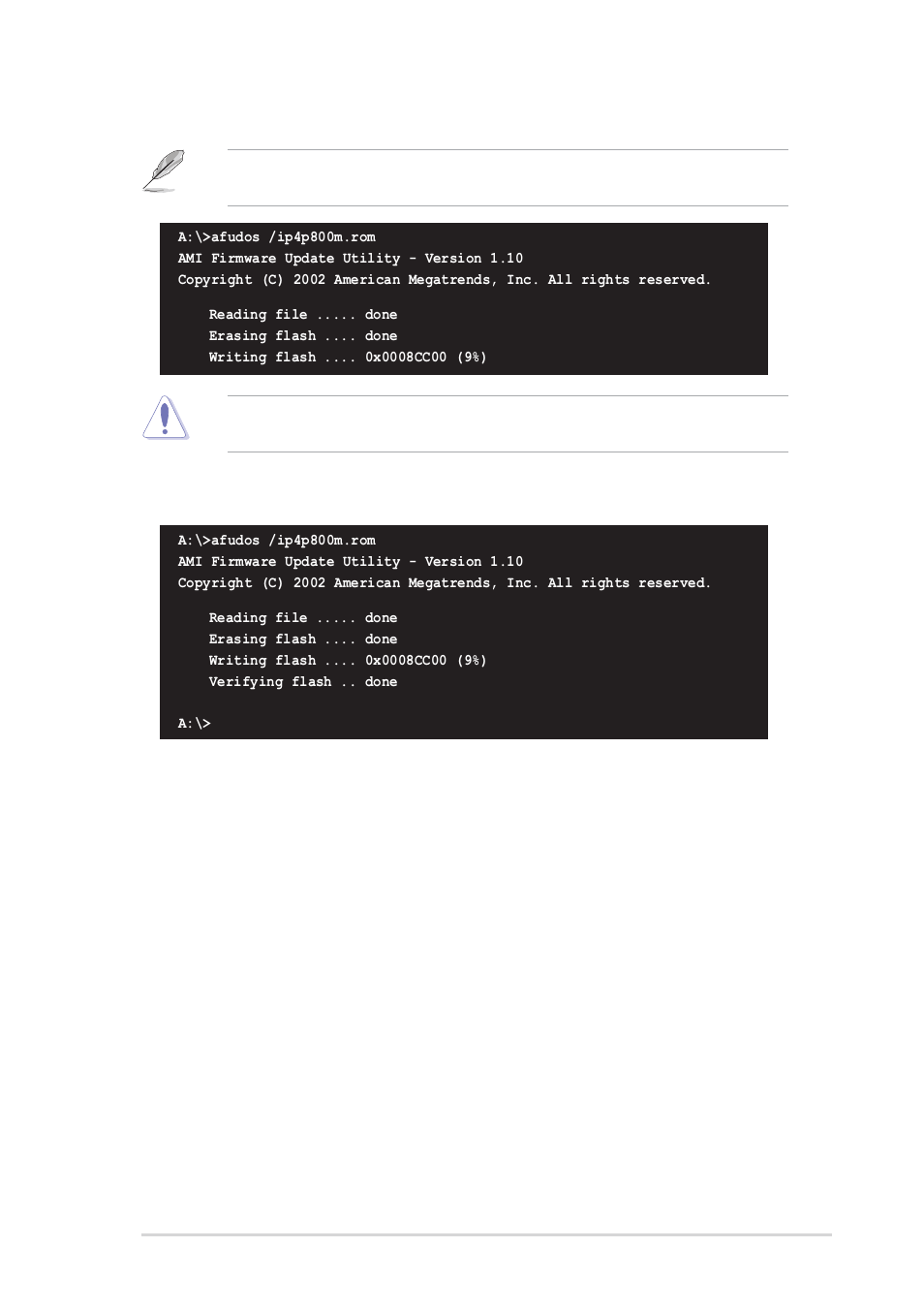 3 using asus ez flash to update the bios | Asus P4P800-MX User Manual | Page 41 / 72