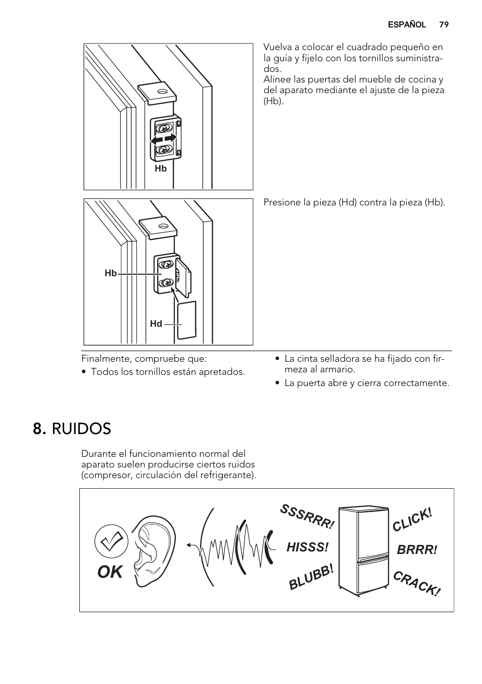 Ruidos | AEG SCS81800F0 User Manual | Page 79 / 84