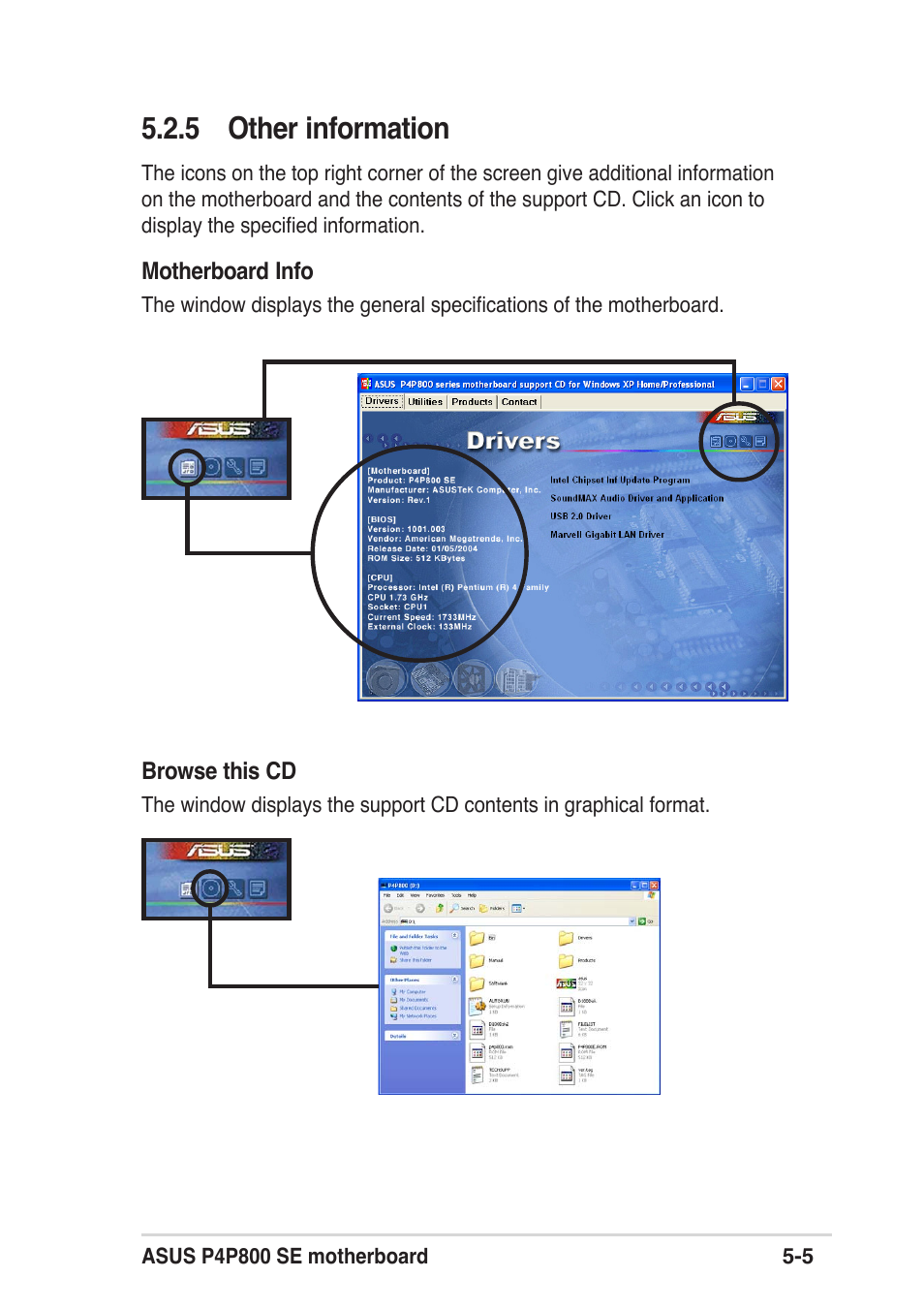 5 other information | Asus P4P800 SE User Manual | Page 107 / 125