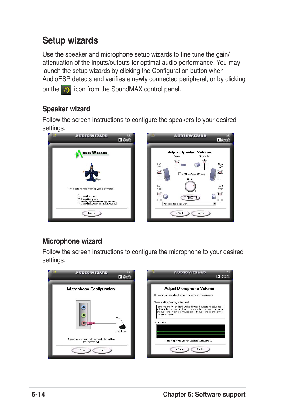 Setup wizards | Asus P4P800 SE User Manual | Page 116 / 125