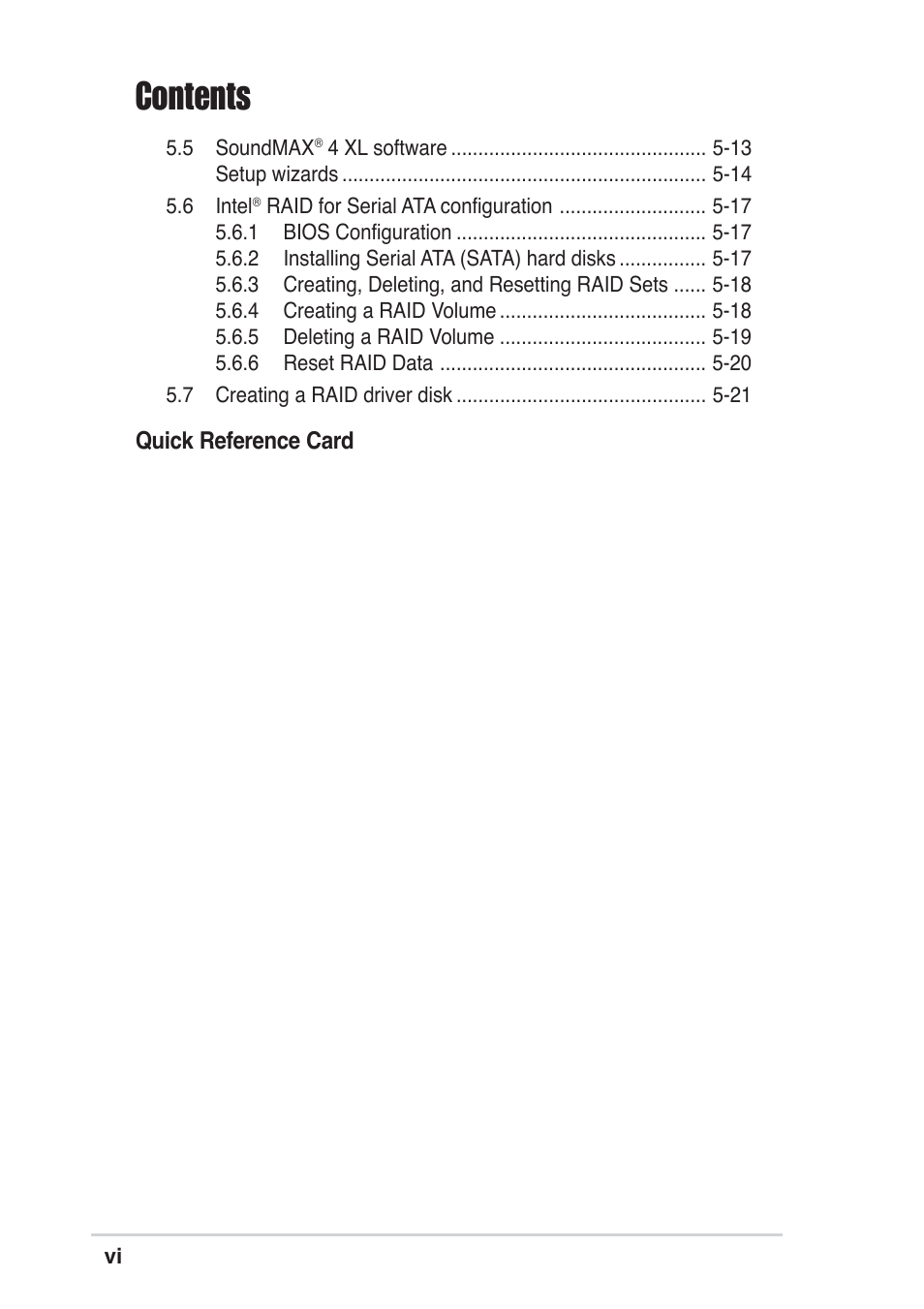 Asus P4P800 SE User Manual | Page 6 / 125