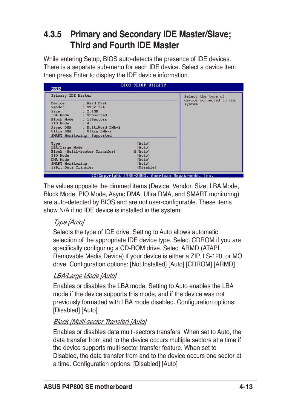 Asus P4P800 SE User Manual | Page 75 / 125