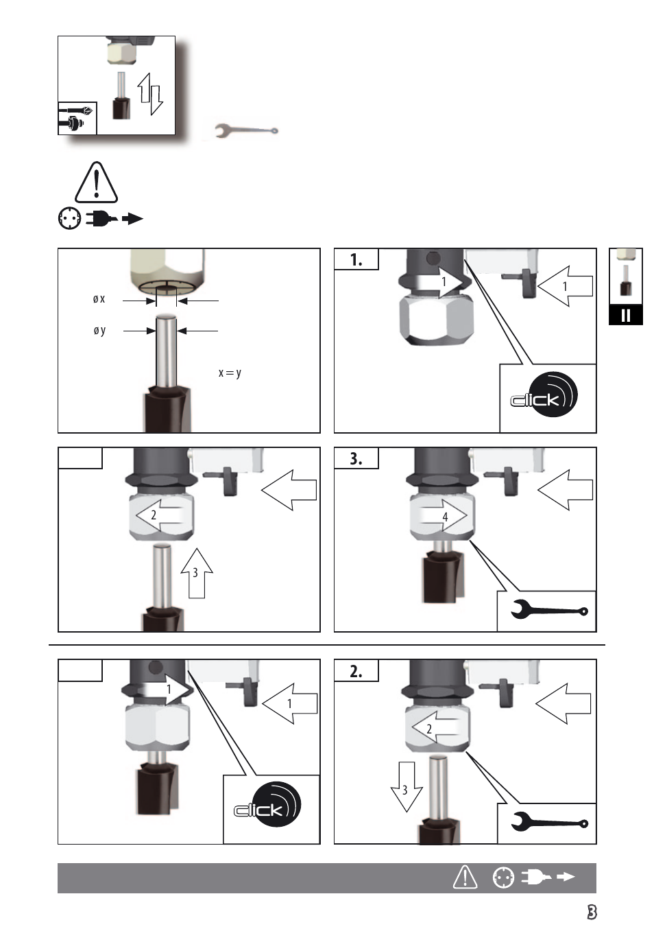Click | AEG MF 1400 KE User Manual | Page 6 / 76