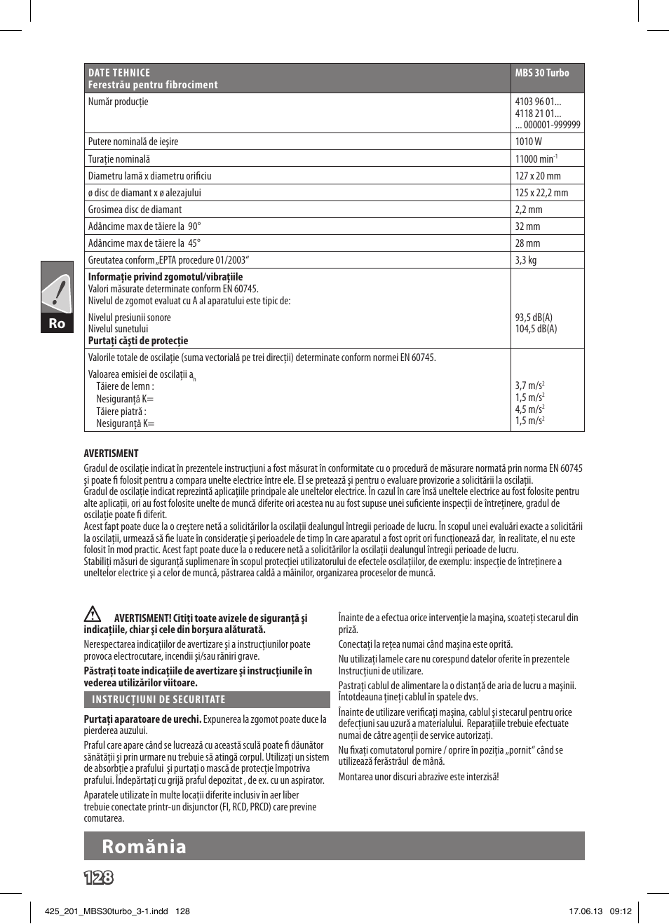 Romănia | AEG MBS 30 Turbo User Manual | Page 134 / 148