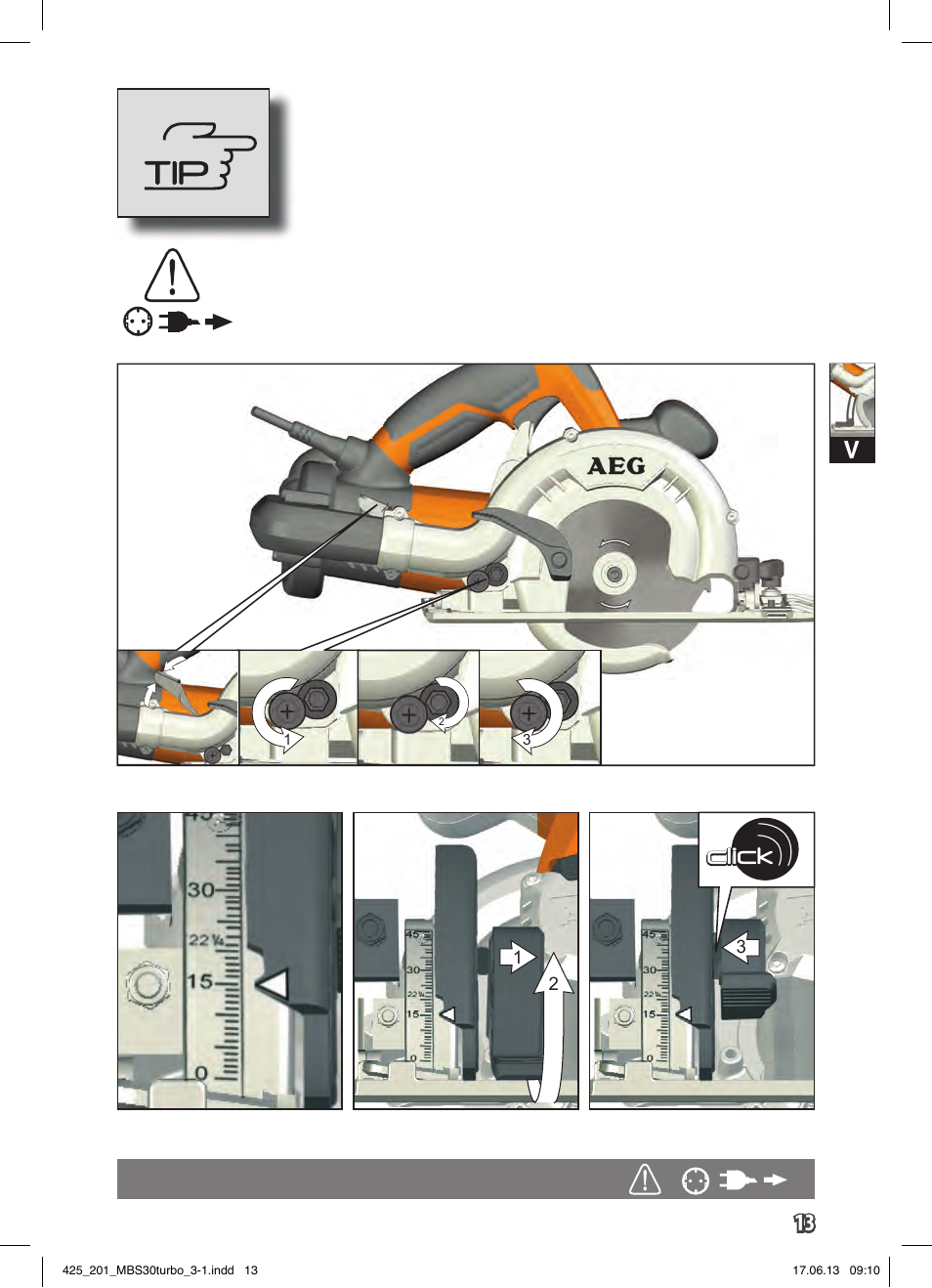 Click | AEG MBS 30 Turbo User Manual | Page 19 / 148