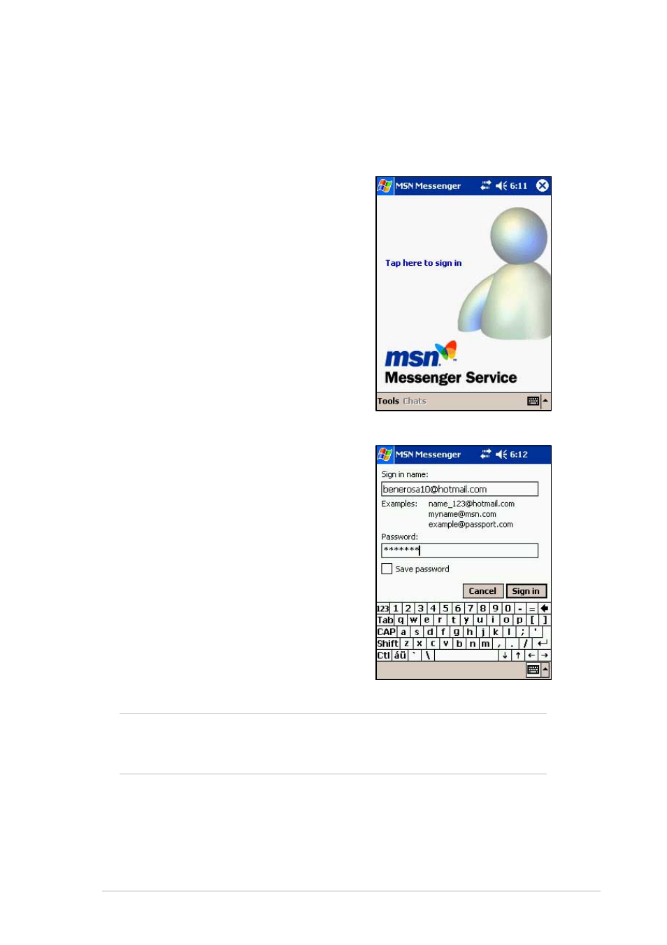Signing up | Asus MyPal A620BT User Manual | Page 105 / 156