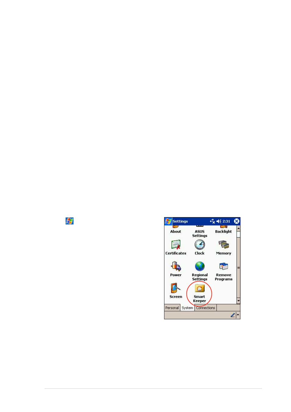Asus utilities, Asus smartkeeper | Asus MyPal A620BT User Manual | Page 41 / 156