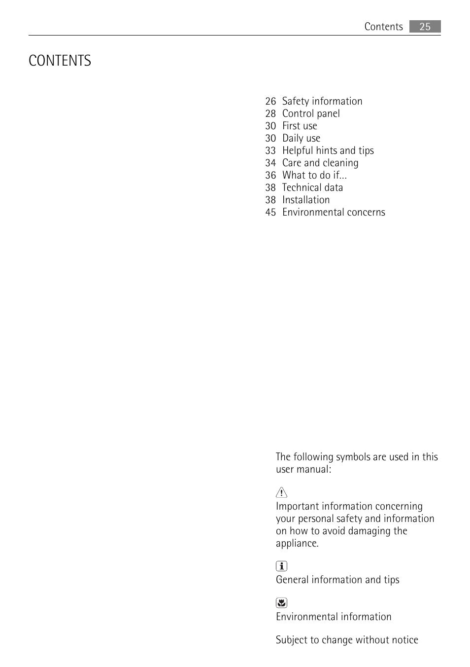 AEG SCS81800F0 User Manual | Page 25 / 92