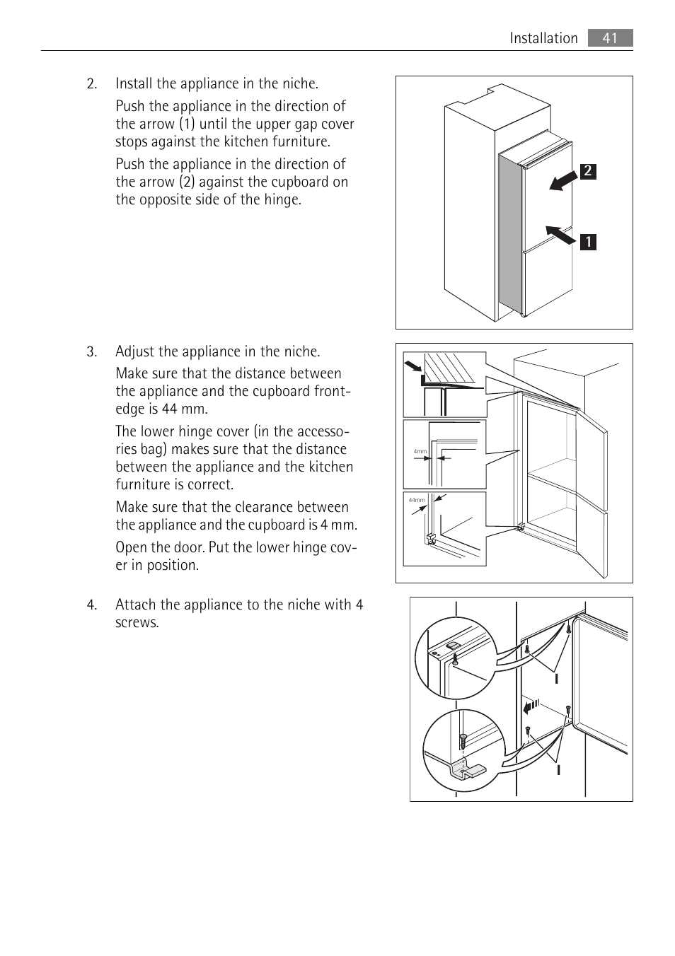 AEG SCS81800F0 User Manual | Page 41 / 92