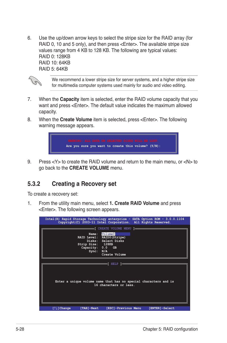 2 creating a recovery set, Creating a recovery set -28 | Asus Z9PE-D8 WS User Manual | Page 150 / 226