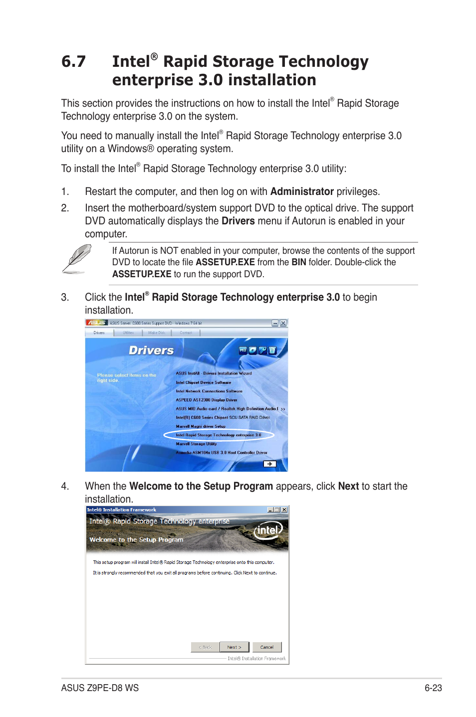 Intel, 7 intel | Asus Z9PE-D8 WS User Manual | Page 189 / 226