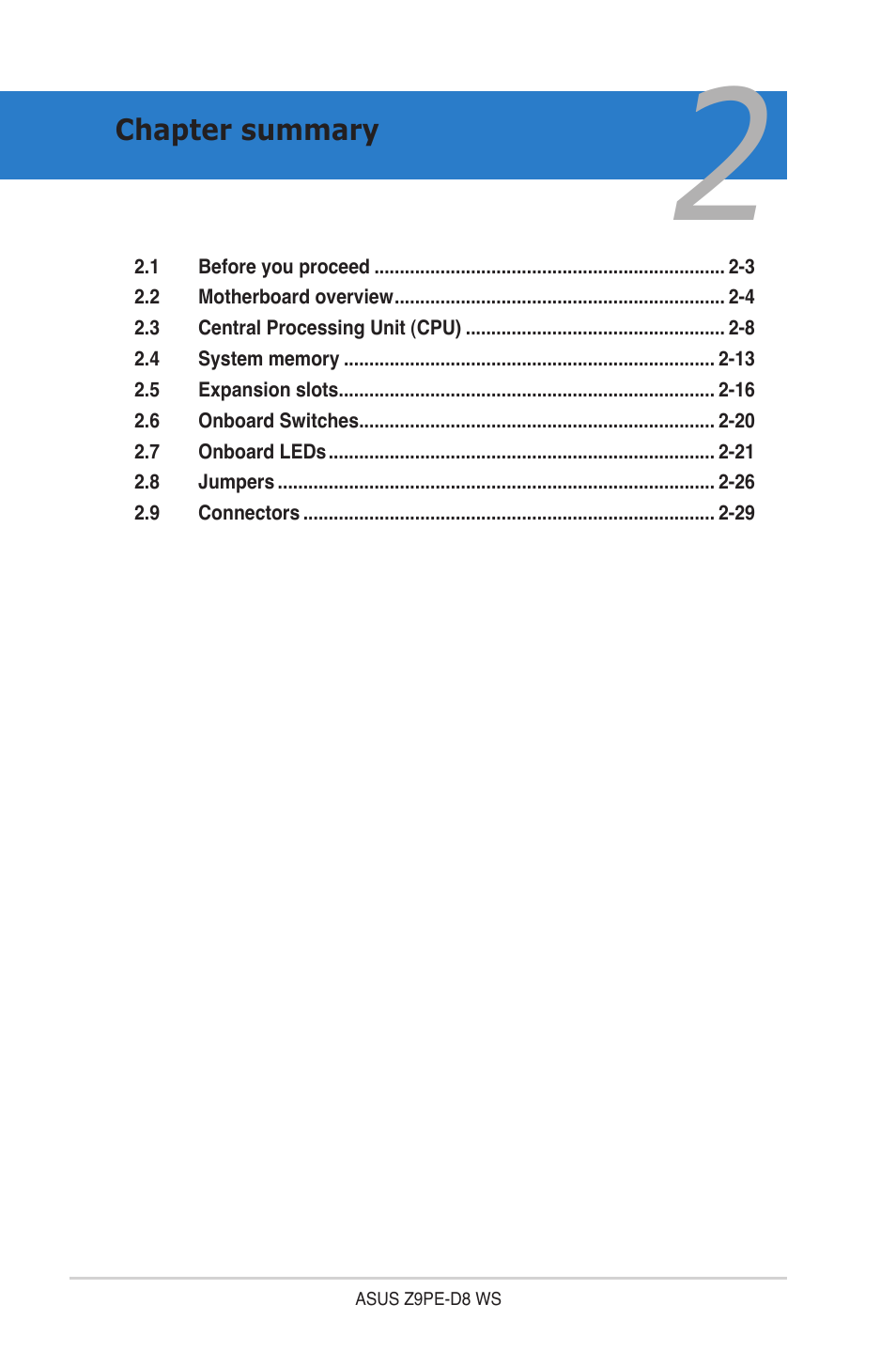 Asus Z9PE-D8 WS User Manual | Page 24 / 226