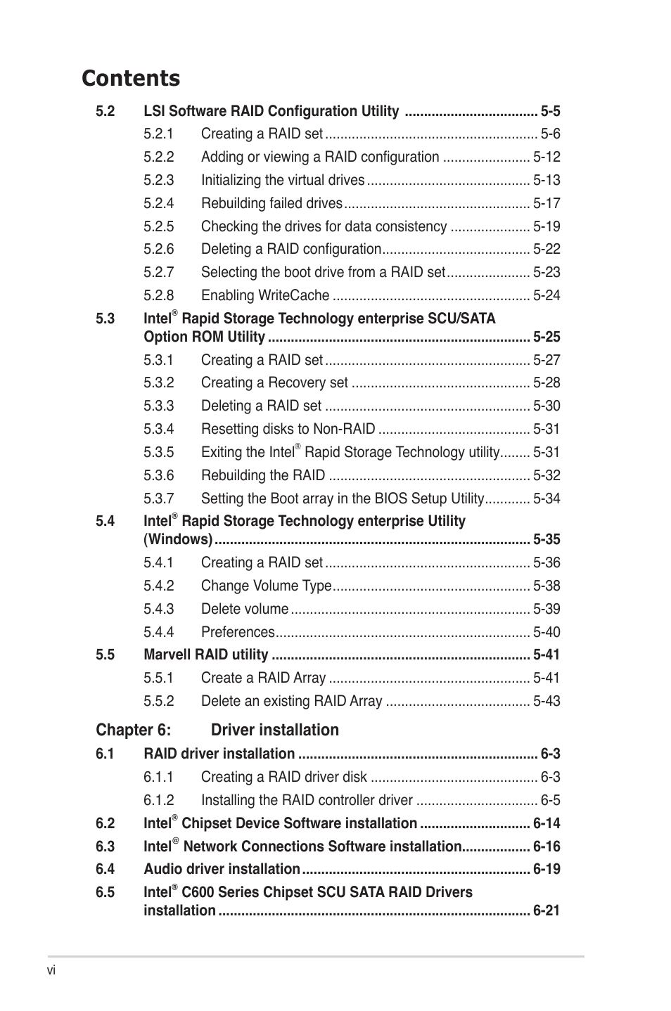 Asus Z9PE-D8 WS User Manual | Page 6 / 226