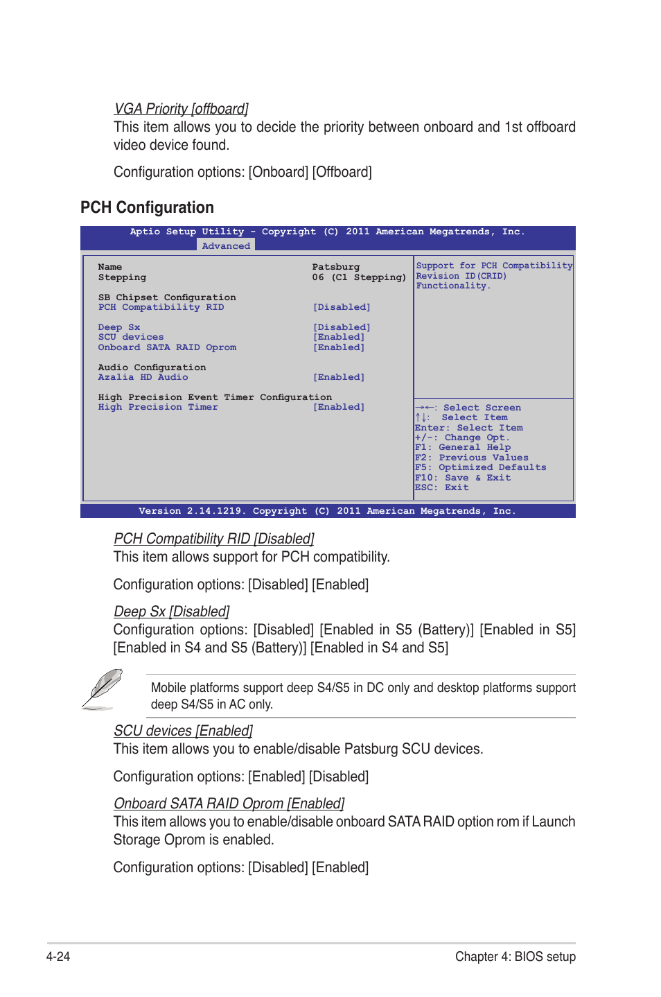 Pch configuration | Asus Z9PE-D8 WS User Manual | Page 92 / 226