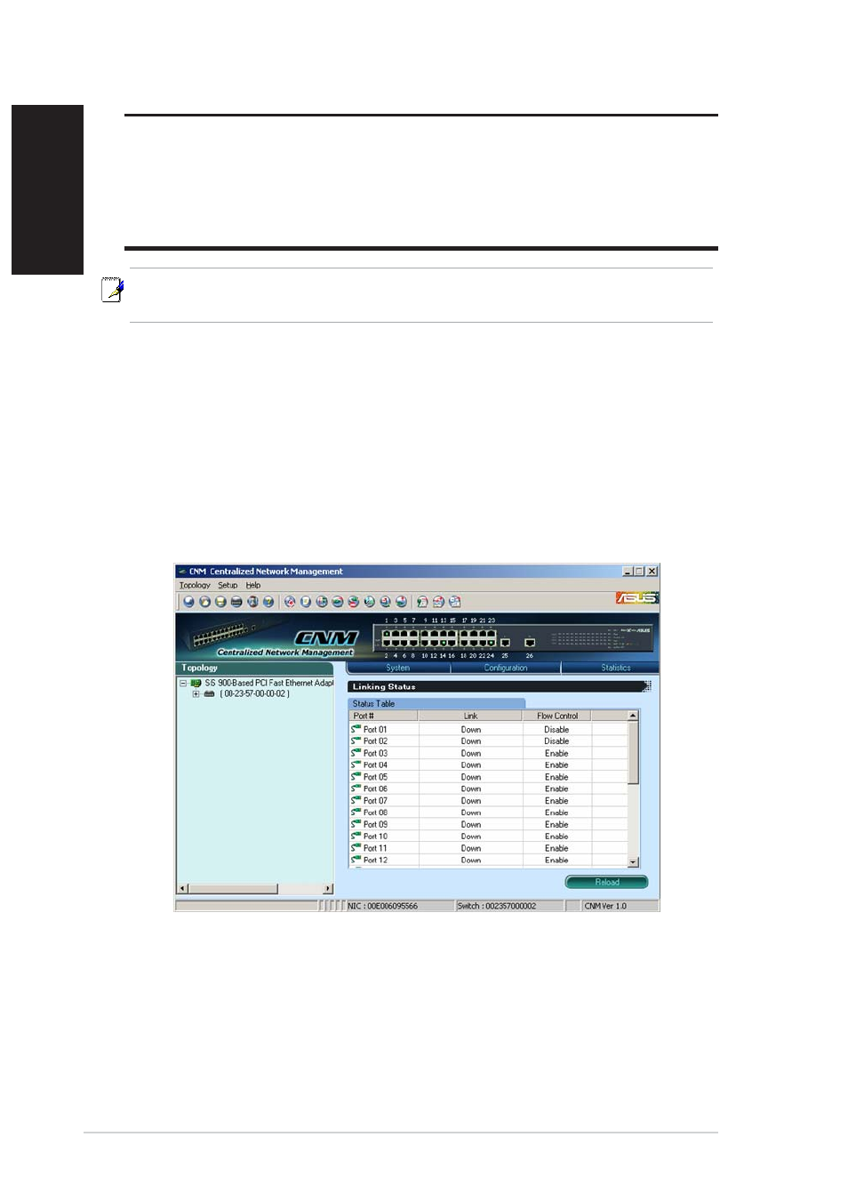 3 management from cnm | Asus GIGAX1024P User Manual | Page 13 / 41