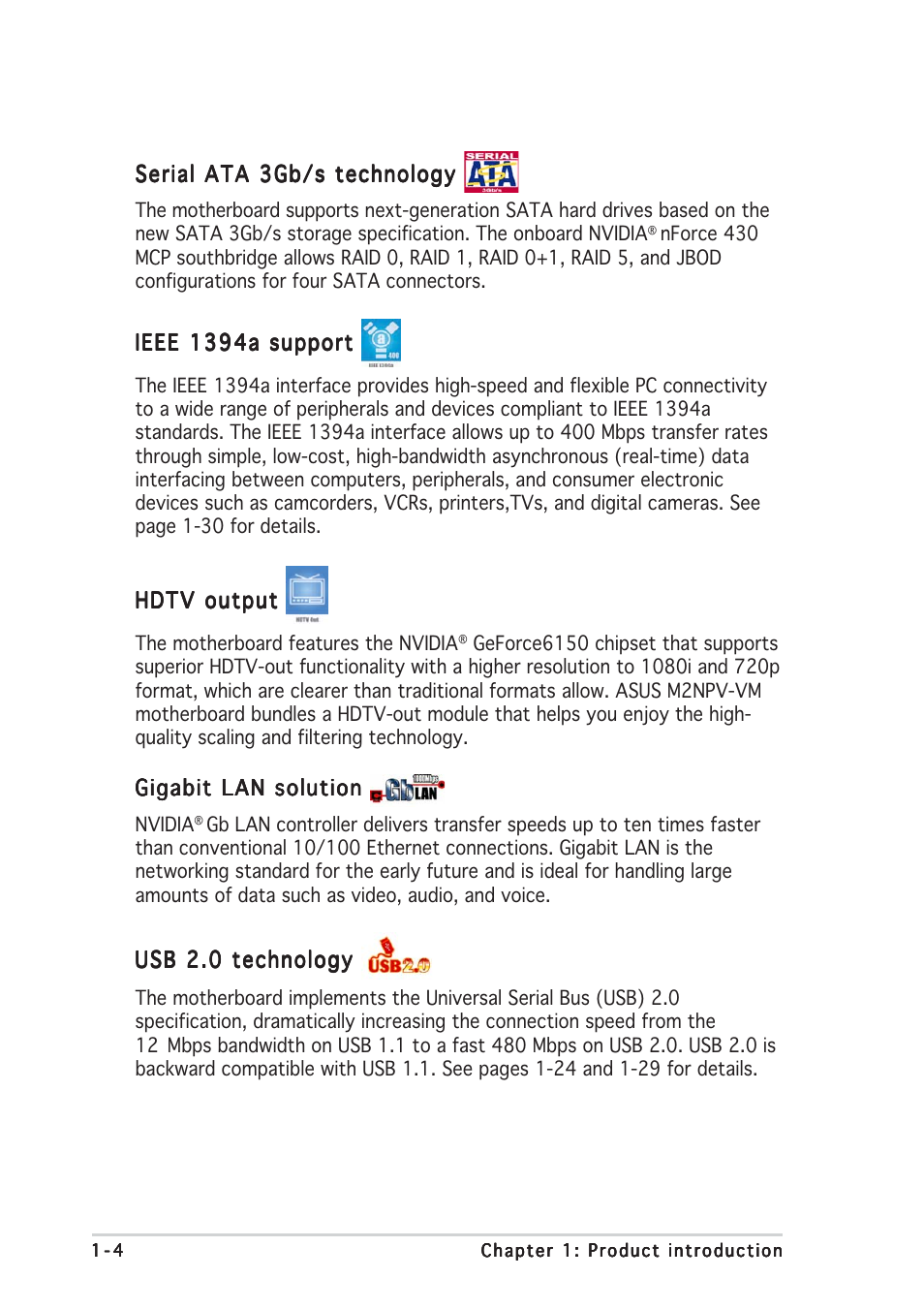 Asus M2NPV-VM User Manual | Page 14 / 96