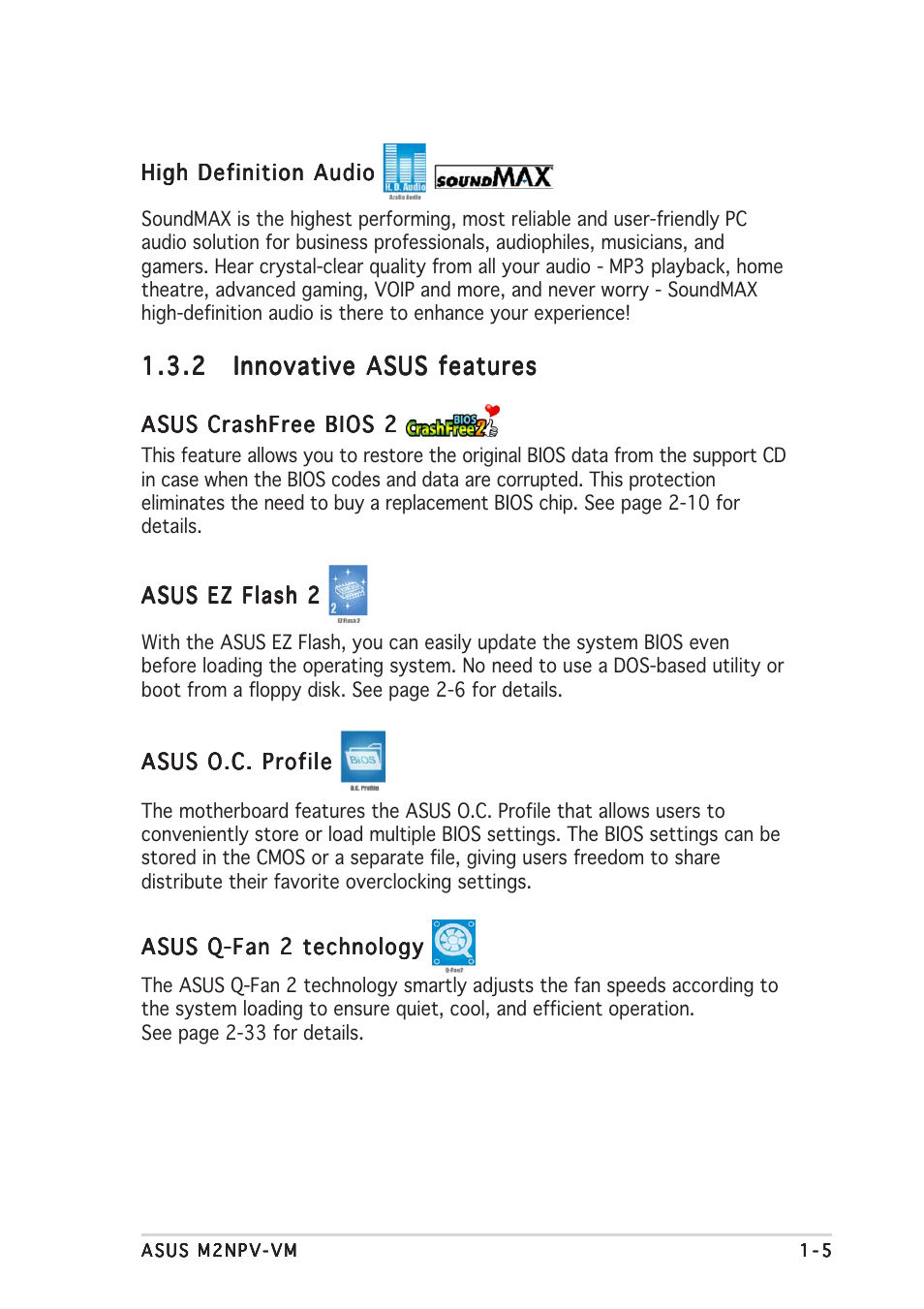 Asus M2NPV-VM User Manual | Page 15 / 96