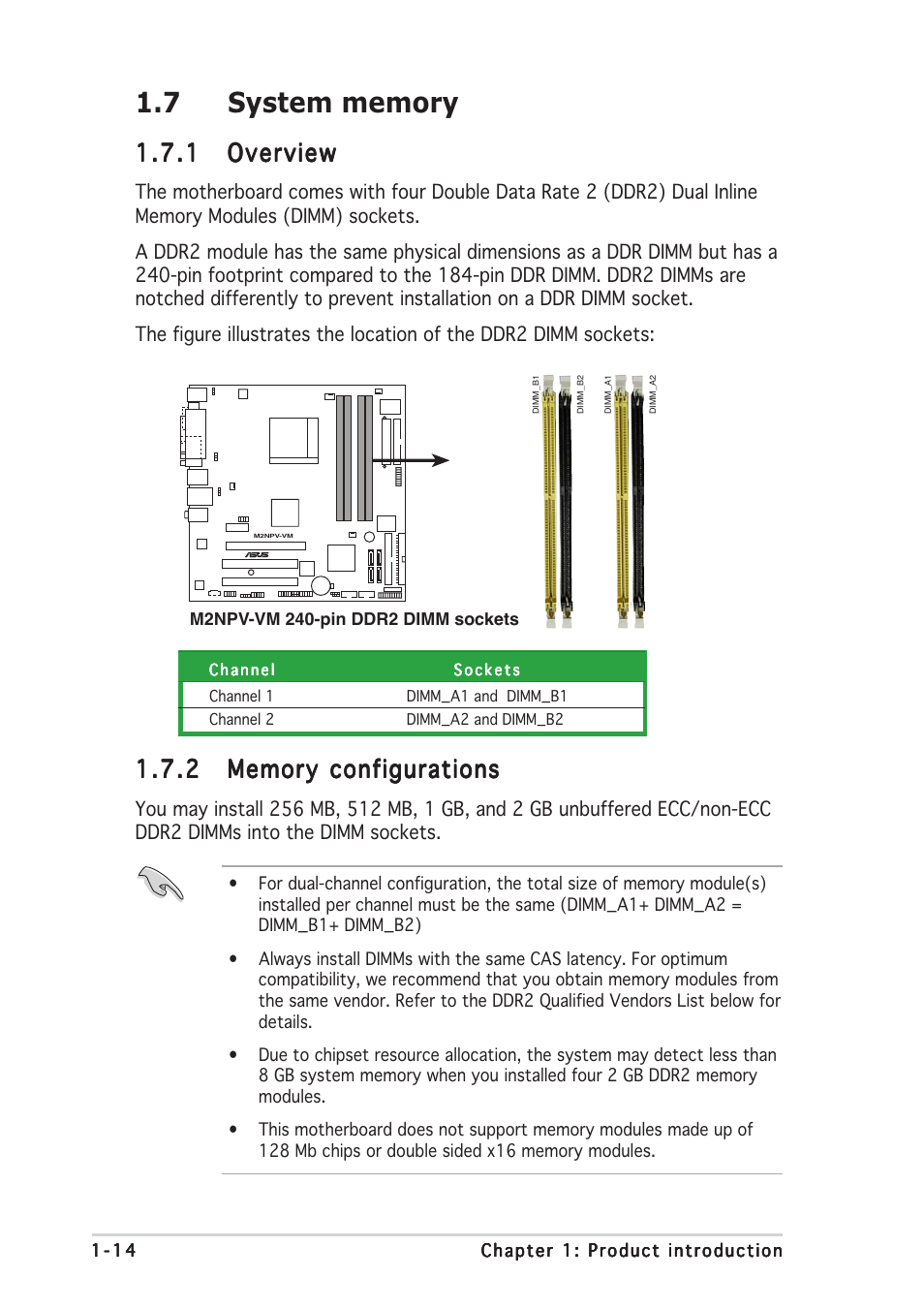 1 overview overview overview overview overview | Asus M2NPV-VM User Manual | Page 24 / 96
