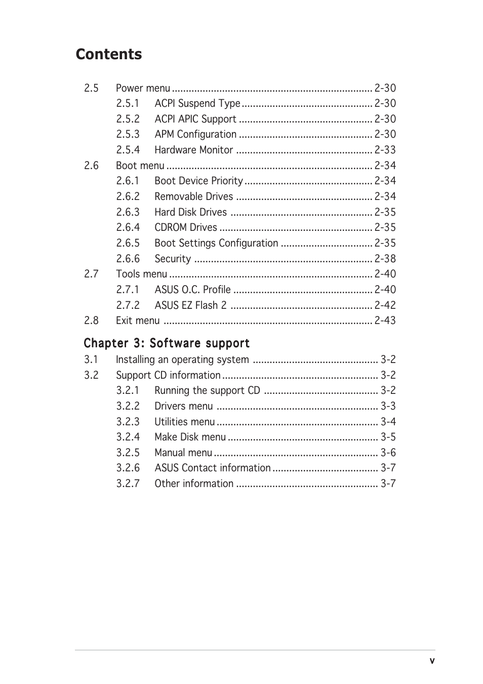 Asus M2NPV-VM User Manual | Page 5 / 96