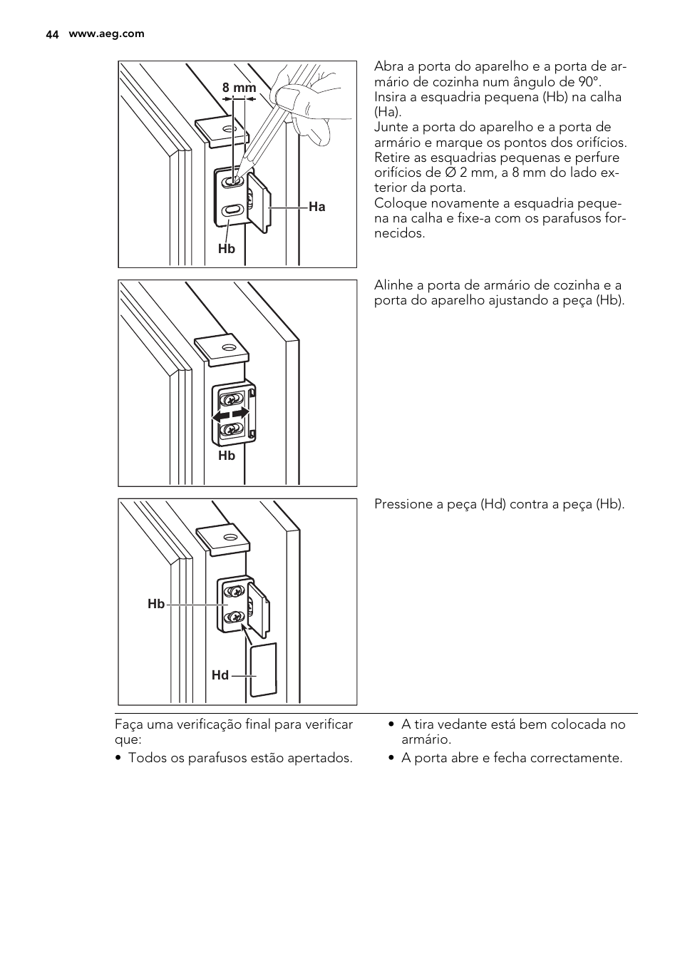 AEG SKD81800F0 User Manual | Page 44 / 72