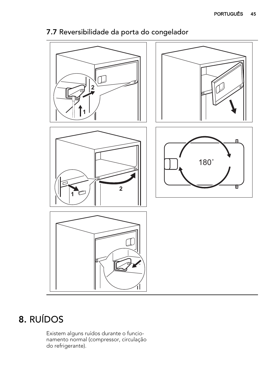 Ruídos | AEG SKD81800F0 User Manual | Page 45 / 72