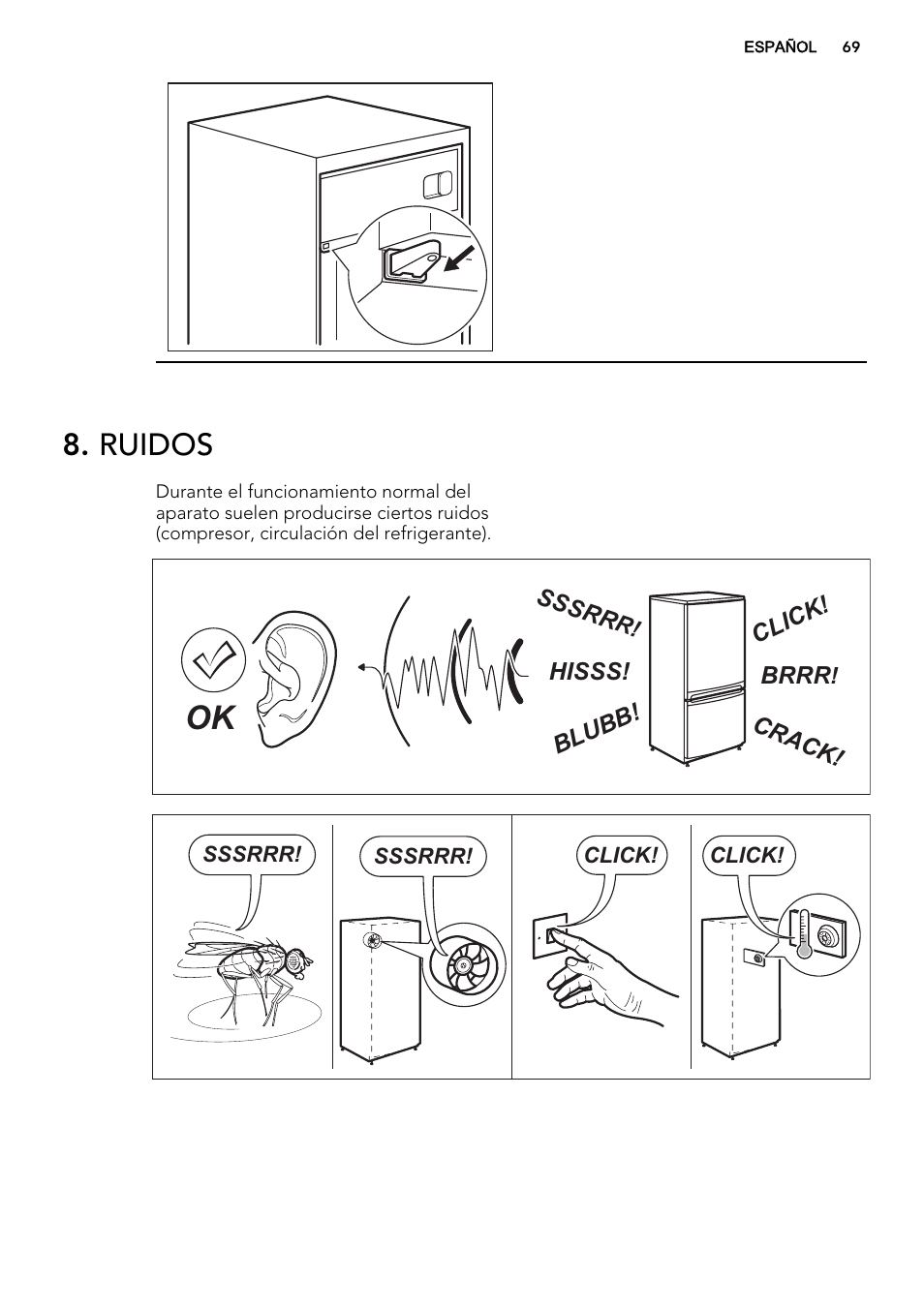 Ruidos | AEG SKD81800F0 User Manual | Page 69 / 72