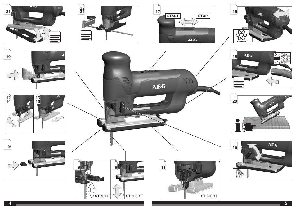 AEG ST 800 XE User Manual | Page 3 / 41