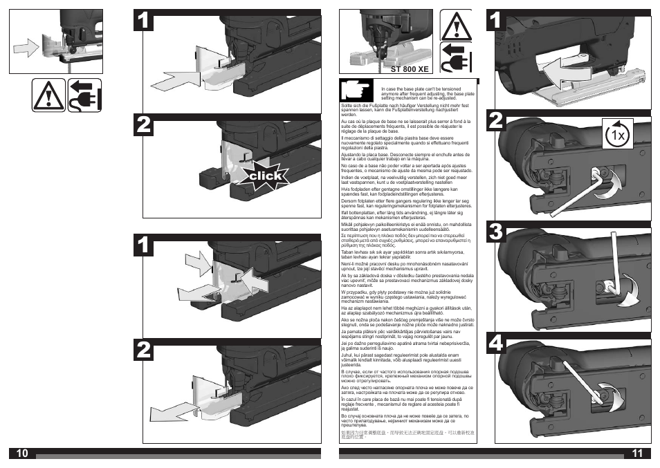 Click | AEG ST 800 XE User Manual | Page 6 / 41