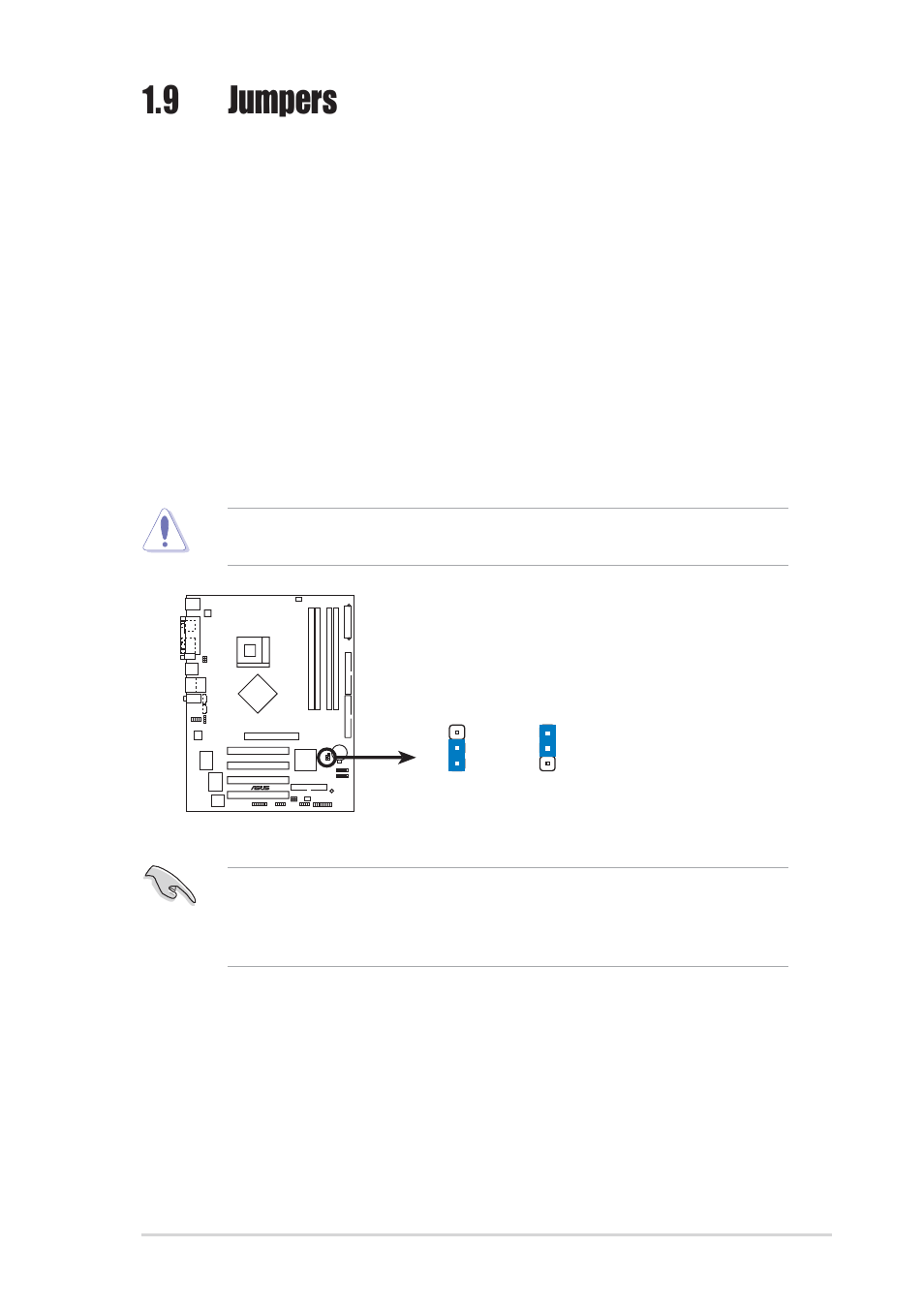 9 jumpers | Asus P4P800-X User Manual | Page 25 / 72