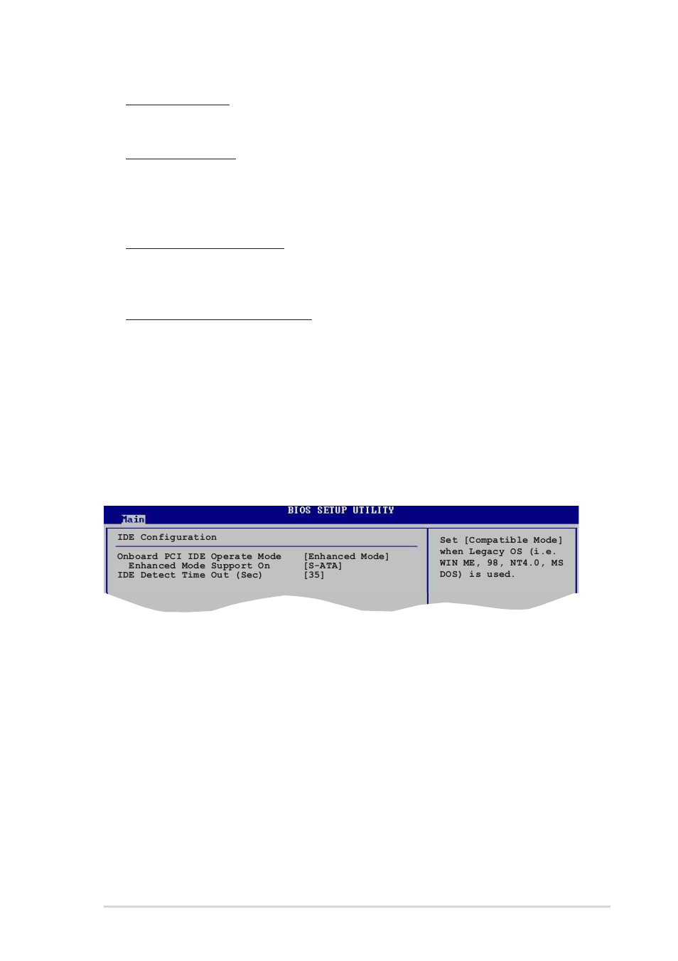 5 ide configuration, Onboard pci ide operate mode [enhanced mode | Asus P4P800-X User Manual | Page 49 / 72