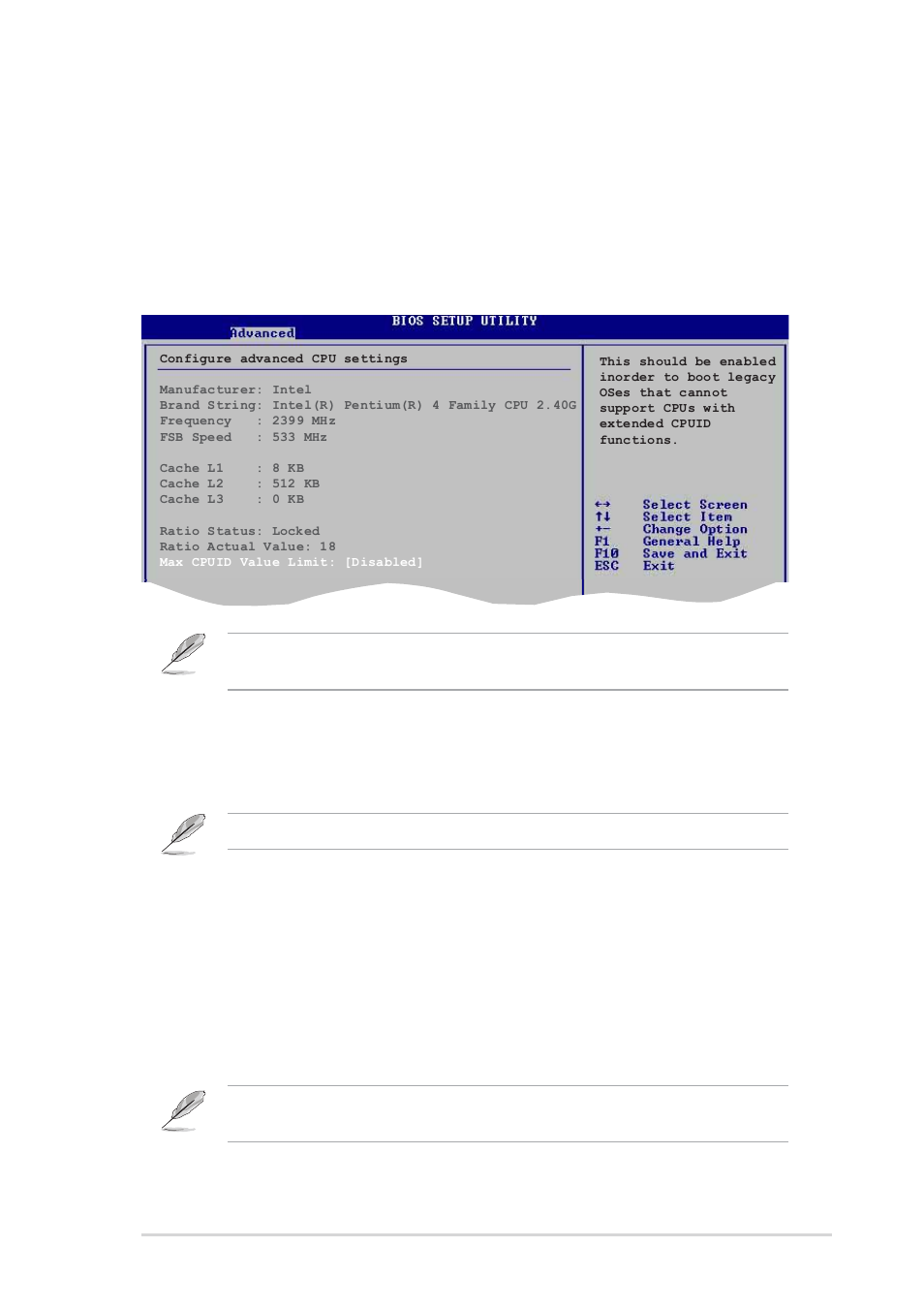 2 cpu configuration, Max cpuid value limit [disabled, Hyper-threading technology [enabled | Ddr reference voltage [auto, Cpu ratio [12 | Asus P4P800-X User Manual | Page 53 / 72