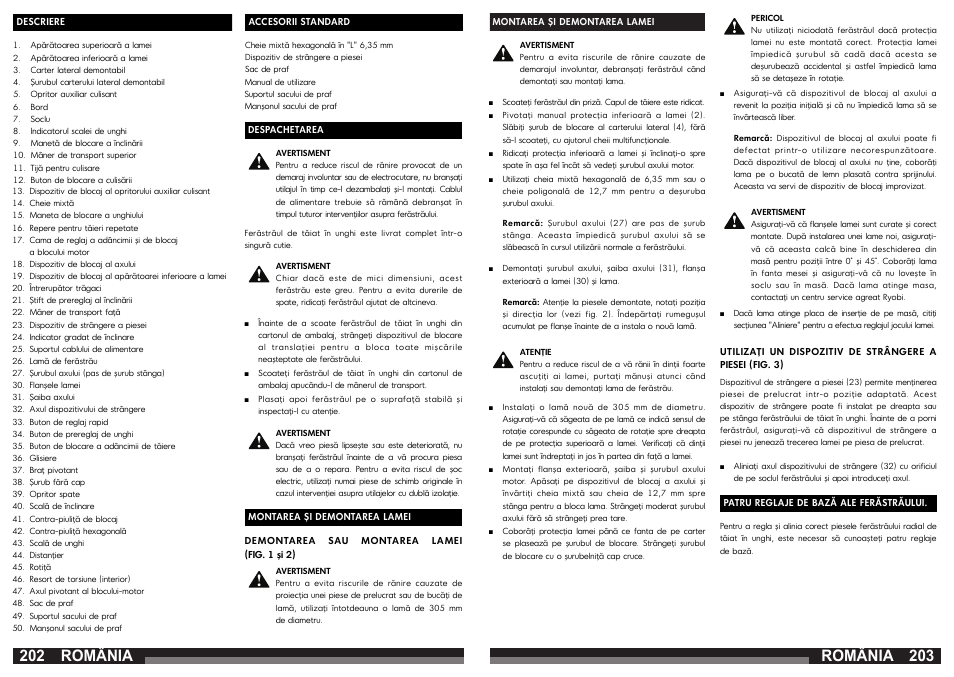 România | AEG PS 305 DG User Manual | Page 102 / 107