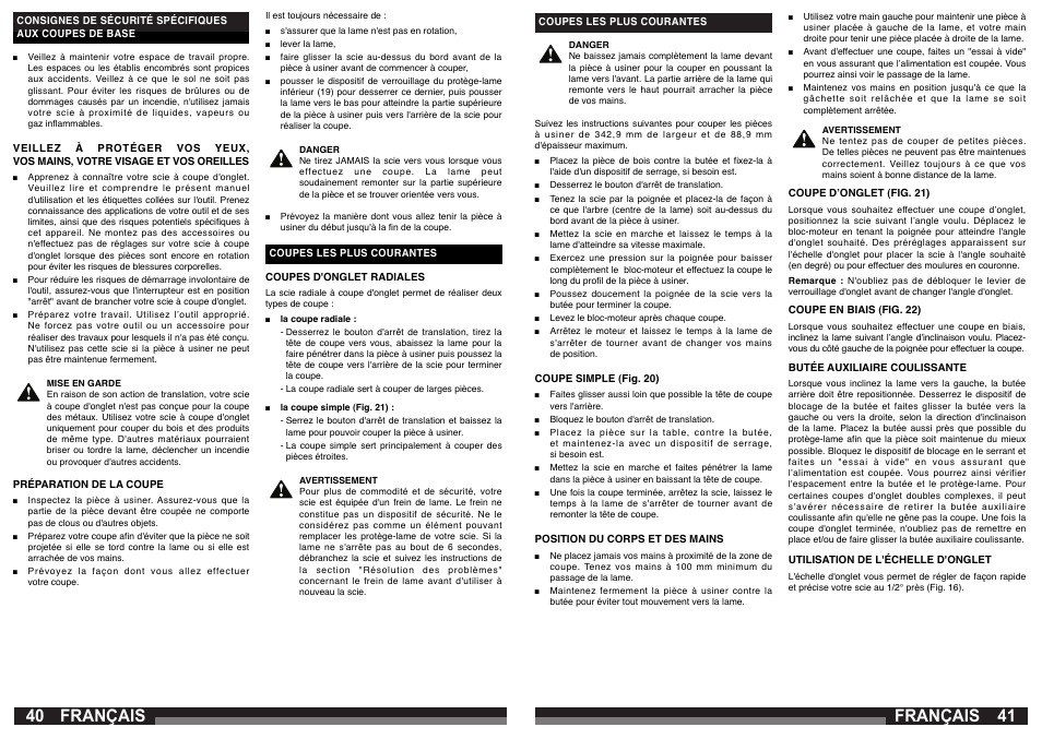 Français | AEG PS 305 DG User Manual | Page 21 / 107
