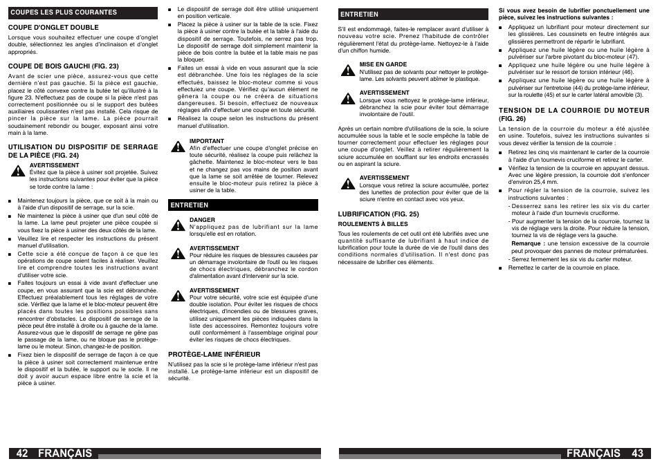 Français | AEG PS 305 DG User Manual | Page 22 / 107