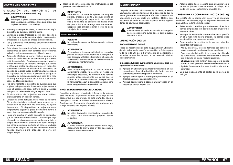 Español | AEG PS 305 DG User Manual | Page 34 / 107