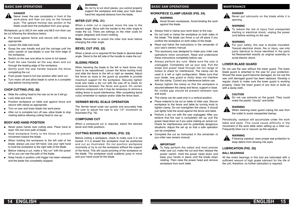 English | AEG PS 305 DG User Manual | Page 8 / 107