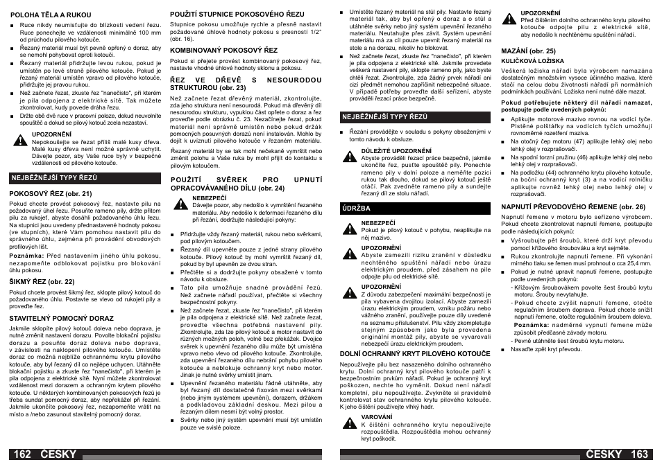 Česky | AEG PS 305 DG User Manual | Page 82 / 107