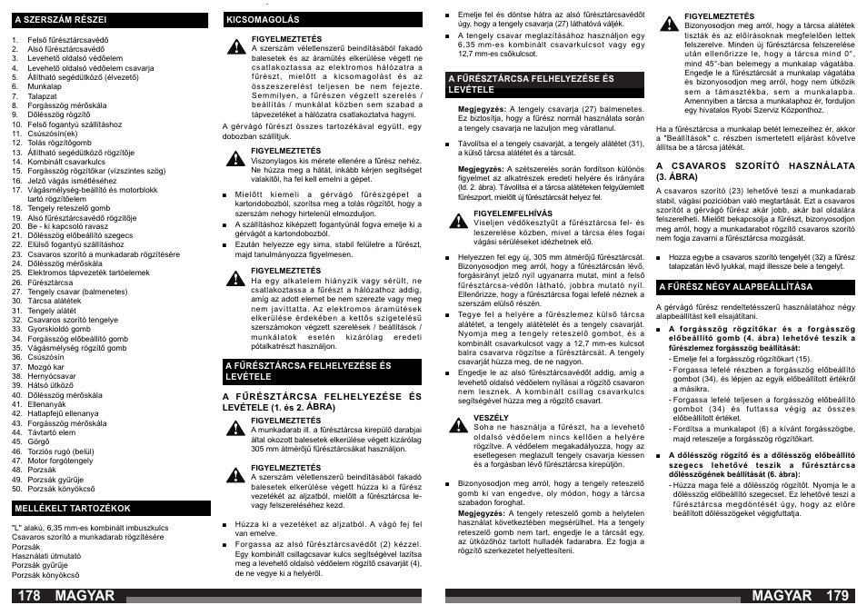 Magyar | AEG PS 305 DG User Manual | Page 90 / 107