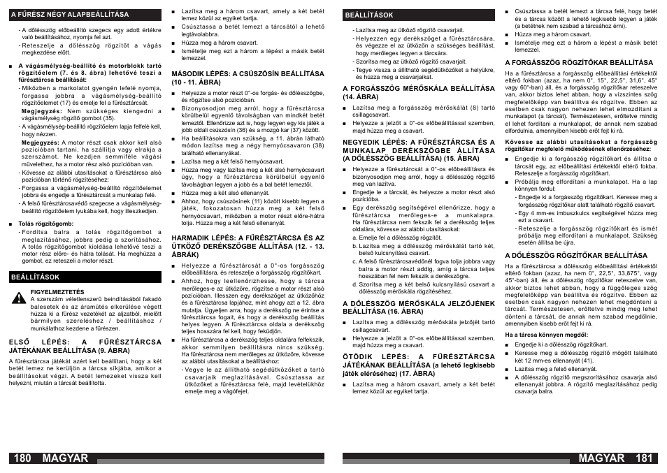 Magyar | AEG PS 305 DG User Manual | Page 91 / 107