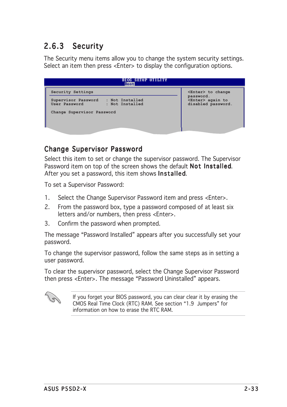 3 security security security security security | Asus Motherboard P5SD2-X User Manual | Page 75 / 84