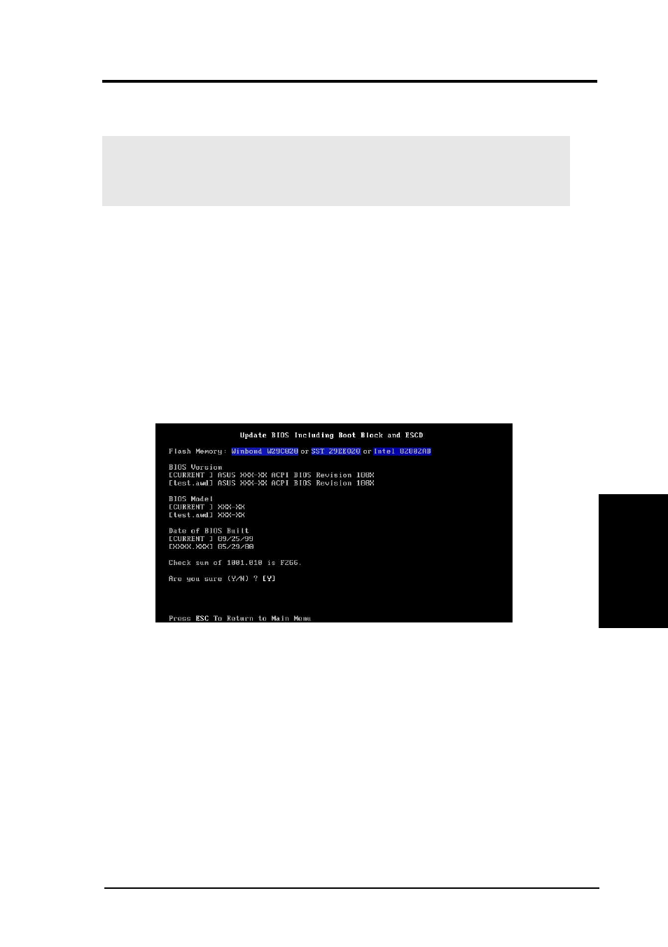 Bios setup, 2 updating bios procedures | Asus Dual TualatinTM Motherboard TRL-DLS User Manual | Page 37 / 86