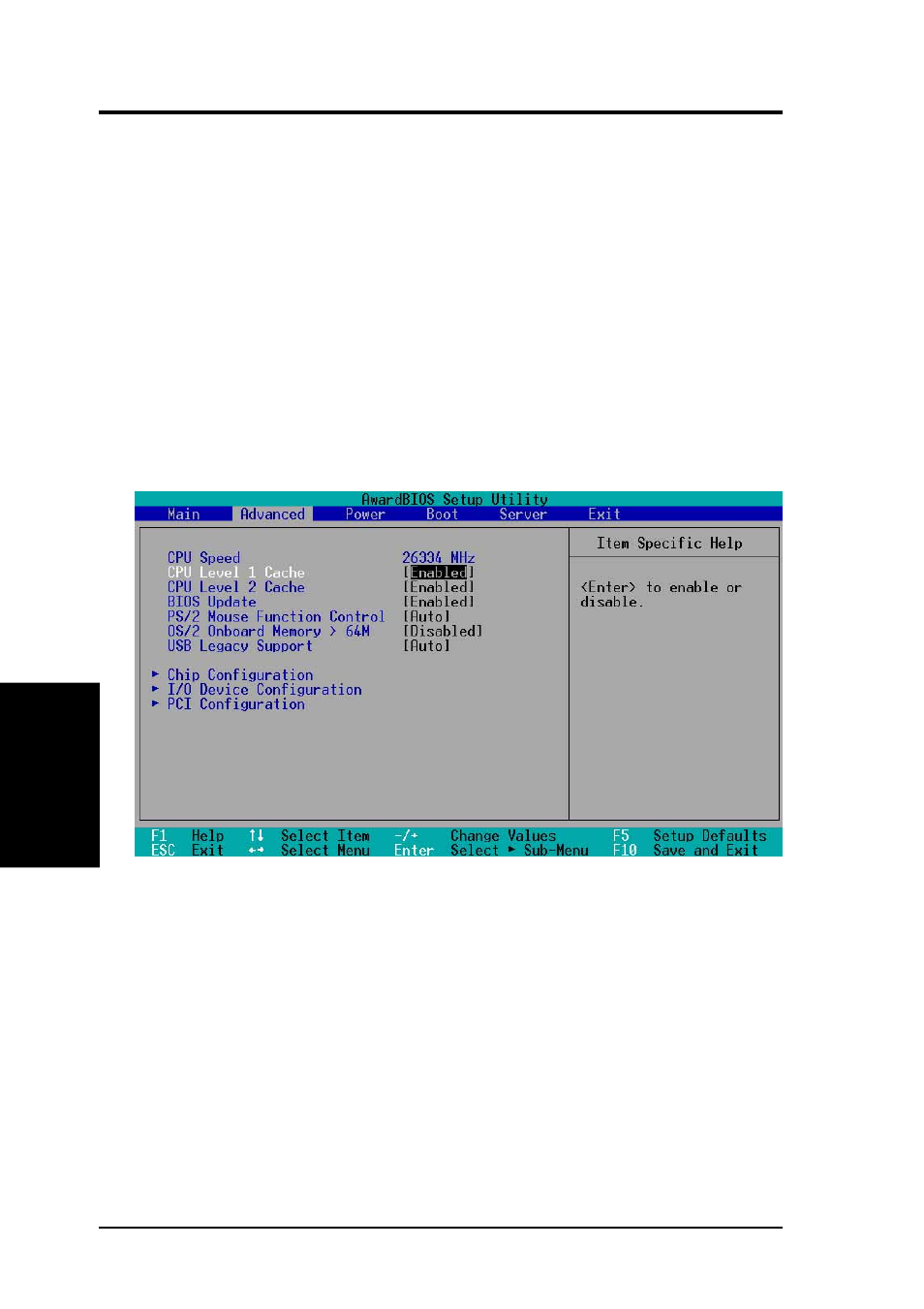 Bios setup, 4 advanced menu | Asus Dual TualatinTM Motherboard TRL-DLS User Manual | Page 48 / 86