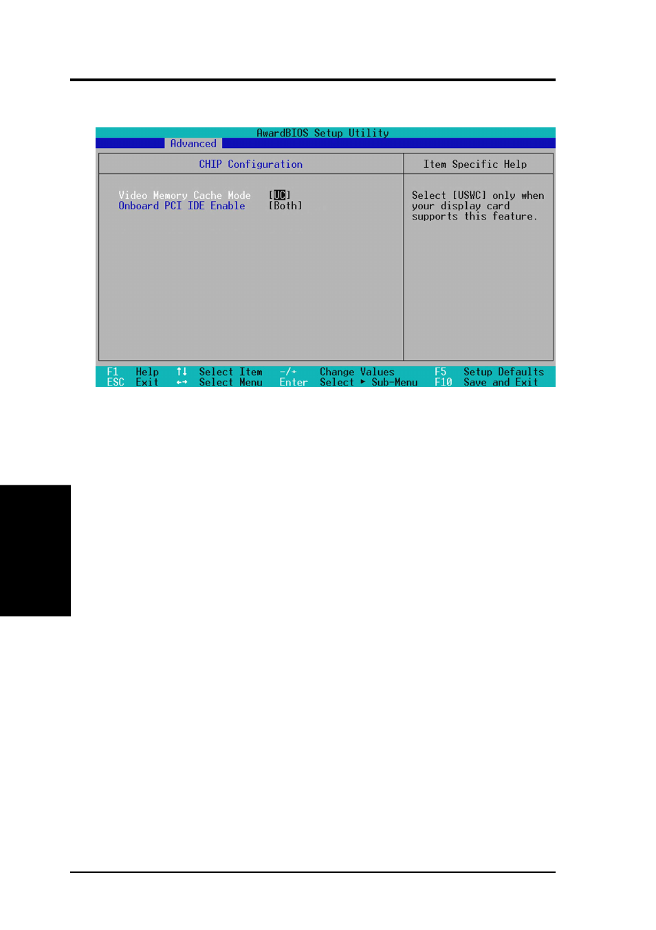 Bios setup, 1 chip configuration | Asus Dual TualatinTM Motherboard TRL-DLS User Manual | Page 50 / 86