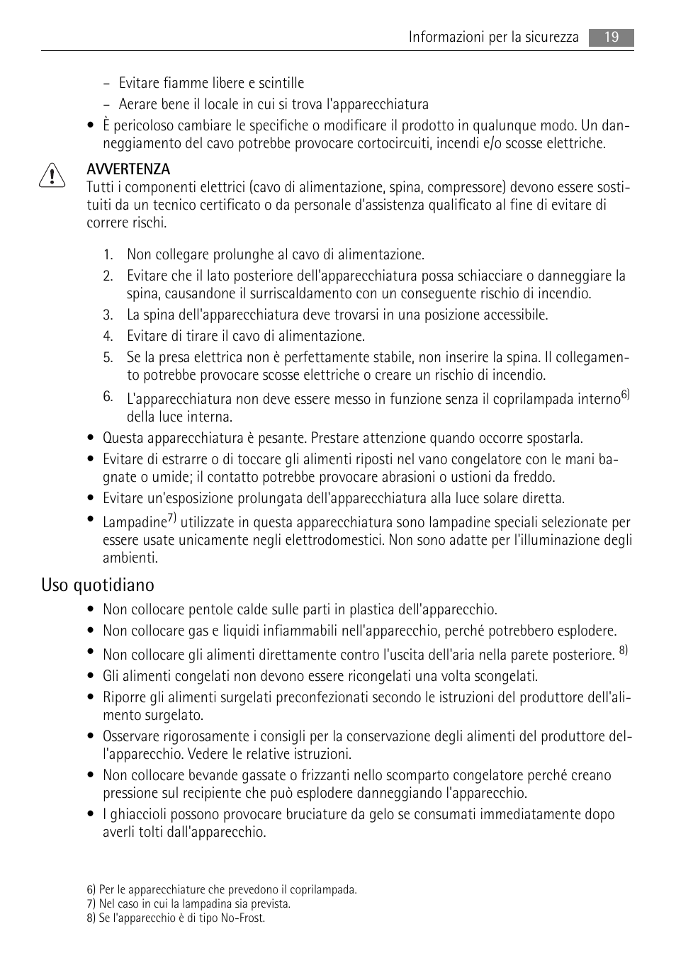 Uso quotidiano | AEG SWD81800L1 User Manual | Page 19 / 76