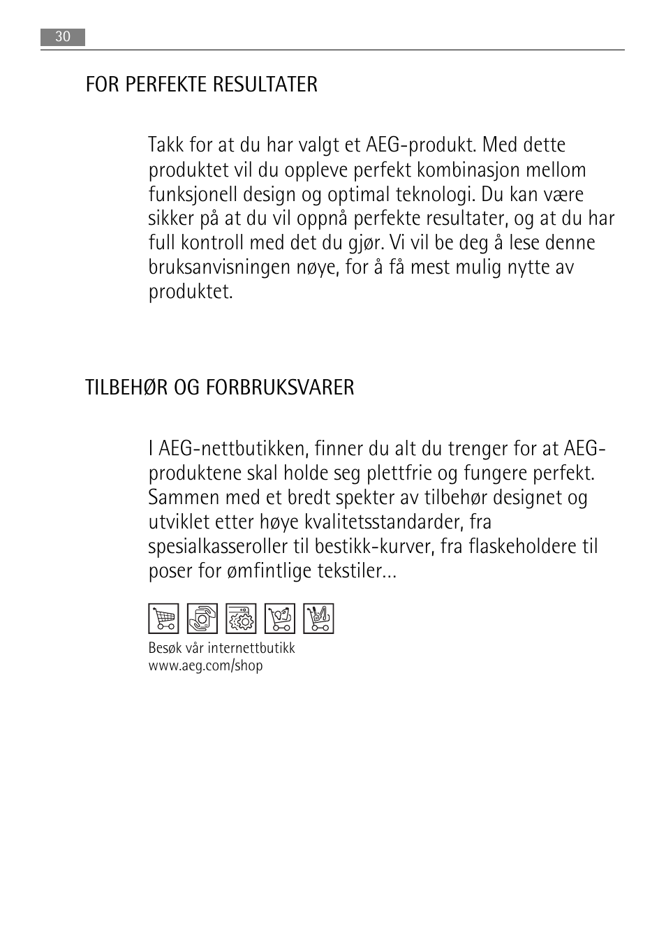 AEG SWD81800L1 User Manual | Page 30 / 76