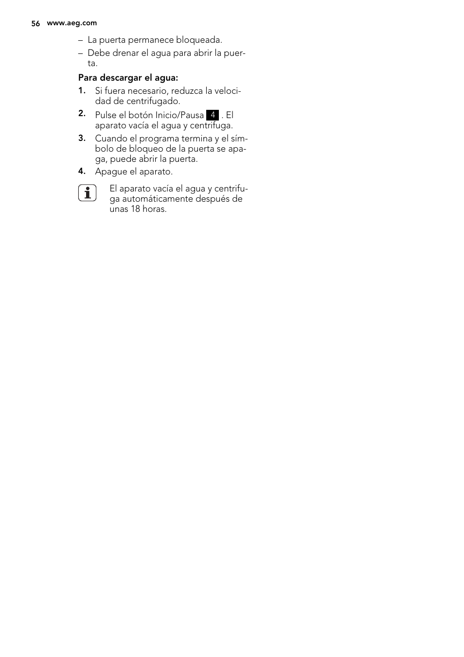 AEG L76480FL User Manual | Page 56 / 76