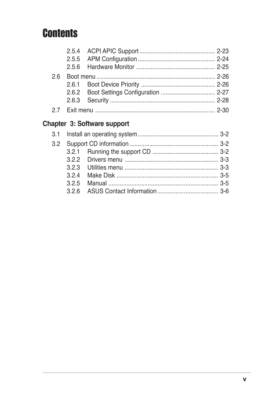 Asus A8S-X User Manual | Page 5 / 68